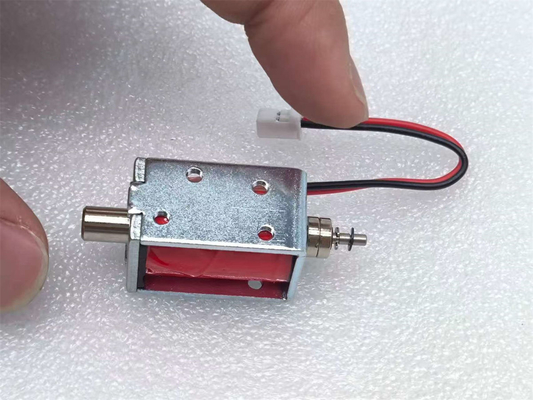 U0629 Khung Mở và Nam Châm Nhỏ 24V DC Piston Điện Từ Kéo Đẩy Hành Trình Tuyến Tính Kích Thước Nhỏ